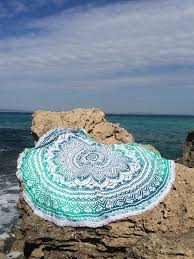 Live by the sun, love by the moon beach towel. Roundie Boho Beach Formentera Emerald Green Mandala Blanket Round Beach Blanket Mandala Blanket Beach Blanket