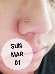 Hi One Week Old Nose Piercing And Was Just Wondering Is It Healing Fine I Don T Really Know What A Healing Nose Piercing Looks Like Legitpiercing