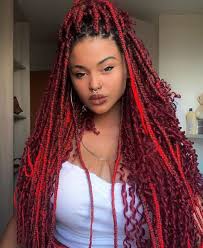 24 Inches Xpression Ombre Braiding Hair Beautiful Braided Hair Braided Hairstyles Red Box Braids