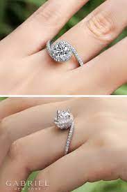 14k White Gold Round Bypass Engagement Ring Explore Thousands Of Engagement Rin Pink Morganite Engagement Ring Morganite Engagement Ring Diamond Wedding Bands