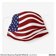 Black And White American Flag With Yellow Stripe Pin On Face Masks