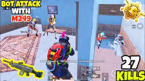 A God Level Bot Attacked Me With A M249 In Pubg Mobile 27 Kills Pubgm Hindi Youtube