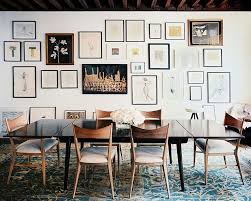Each art print is custom trimmed and includes a border for easy framing; 16 Dining Rooms With Delightful And Diverse Gallery Walls