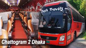 Chattogram To Dhaka Desh Travels Hyundai Bus Desh Travels Hyundai Luxury Bus Hyundai Bus