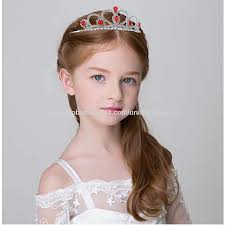 Compre Tiaras De Corona Para Niña, Gemas Rojas, Rhinestonetiara, Cumpleaños  Infantil, Princesa Elsa, Corona, Tiara y Tiaras De Corona Para Chica de  China por 1.34 USD