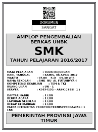 Kedua asesmen baru ini dirancang khusus untuk fungsi pemetaan dan perbaikan mutu pendidikan secara nasional. Cover Amplop Ljk Un 2017