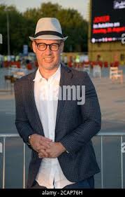 Michael Otremba, Geschäftsführer der Hamburg Marketing GmbH, Fahrradkino,  Zeise-Kino, Autokino, Bewegte Zeiten, Hamburg, St. Pauli, Heiligengeistfeld  Stock Photo