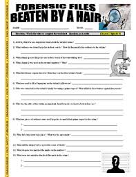 Dna (deoxyribonucleic acid) is the genetic material present in every cell. Forensic Science Worksheet Answers