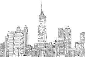 Chicago, illinois this aerial panoramic photograph of chicago features one of the united states' most recognizable and beautiful skylines. Chicago Skyline Line Drawing Simple Skyscraper Panoramic View Cityscape Sketch Hand Drawn Illustration Skyline Drawing Chicago Illustration Panorama Drawing