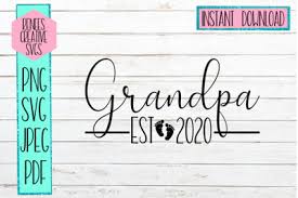 This vector format describes images as shapes, paths, text, and filter effects. Download Grandpa Est 2020 New Grandparents Svg Cut File Free Free Svg Pro Cutting File