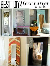 Best Diy Full Length Floor Mirror Tutorials Child At Heart Diy Floor Length Mirror Diy Floor Mirror Diy Flooring