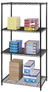 Maybe you would like to learn more about one of these? Shelving Units Details About Safco Commercial Wire Shelving Four Shelf 36w X 18d X 72h Black 5276bl Business Industrial