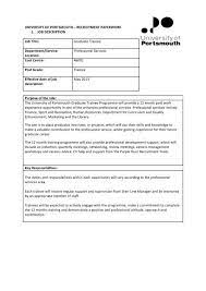 This person specification is designed to help members of interviewing panels judge the qualities of interviewees in a systematic and consistent way and in. Job Description And Person Specification University Of Portsmouth