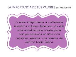 Aprendiendo los valores clases virtuales. Quieres Conocer Tus Valores Y La Satisfaccion De Conocerlos Marian Gil Crecimiento Como Actitud