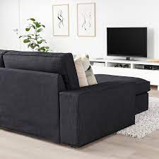 Kivik 4er Sofa Mit Recamiere Hillared Anthrazit Ikea Osterreich 3er Sofa Kleines Sofa Sofa