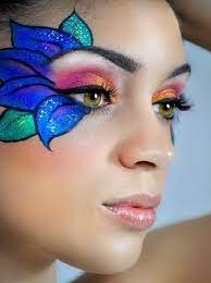 Maquillage De Fleurs Sur Le Visage Pour Halloween Lentilles De Couleur Maquillaje De Superheroes Maquillaje Carnaval Fantasia Maquillaje De Fantasia Infantil