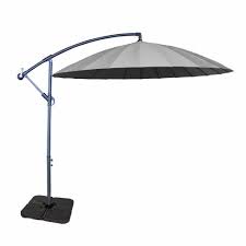 4 piece square garden parasol base stand 15l patio banana umbrella base stand for cantilever parasols black. Grey 3m Shanghai Overhanging Crank Tilt Cantilever Parasol Canopy Large Round Outdoor Umbrella For Garden Patio Dining Sets Roseland Furniture