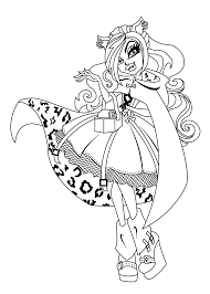 Clawdeen Wolf Monster High Coloring Pages For Kids Printable Free Monster Coloring Pages Monster Truck Coloring Pages Cartoon Coloring Pages