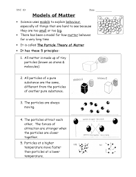 01 Models Of Matter Teacher Note Studocu