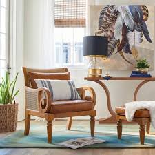 Bermuda Teak Chair Ottoman Grandin Road In 2020 Indoor Rattan Furniture Teak Chairs Chair And Ottoman