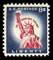 8 Cent Liberty Stamp Nominated For Pretty Stamp Day By Wade Saadi Postage Stamp Collecting Postage Stamps Usa Postage Stamp Art