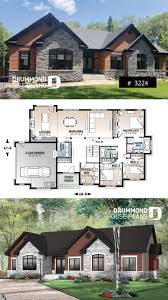 Discover The Plan 3224 Dambroise Which Will Please You For Its 3 4 Bedrooms And For Its Ranch Styles Bungalow House Plans Bungalow House Design House Blueprints