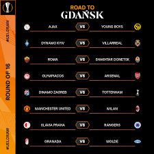 Meciul se va juca în amsterdam, pe arena johan cruijff sub conducerea arbitrului italian guida. Uefa Europa League The Complete Round Of 16 Draw Best Game Ueldraw Facebook