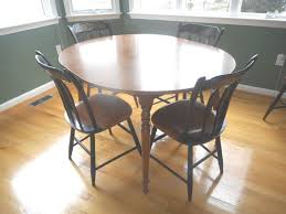 Ethan Allen American Tradition Maple Round Table W Leaf 5 Hitchcock Chairs Dining Table With Leaf Table Antique Table