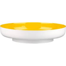 Liquid Round Yellow Bowl By Cb2 Yellow Bowls Bowl Ceramic Fruit Bowl