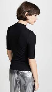Twenty Montreal Mackay Ribbed Elbow Sleeve Top Short Hair Styles Elbow Sleeve Tops Bob Hairstyles