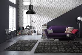 It manages to create depth and highlights the protruding wall. Wallpaper Accent Wall Contemporary Living Room Toronto By Designers Wallpaper Houzz Au
