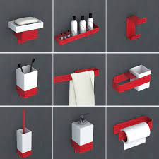 Red and grey bathroom accessories. Red Bathroom Hardware Set Toothbrush Holder Metal Bathroom Accessories Spray Painting Bathroom Shelf Towel Rack Soap Dispenser Bath Hardware Sets Aliexpress