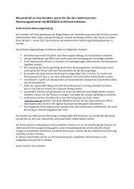 Vorlage anschreiben rechnung per email. Musterbrief Elektronische Rechnung Praxis Edv