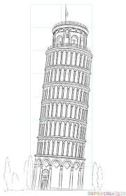 Wie Man Den Schiefen Turm Von Pisa Schritt Fur Schritt Zeichnet Zeichnungs Tutorials Fur Kinder Zeichnen Fur Anfanger Architekturzeichnung Cartoon Zeichnungen
