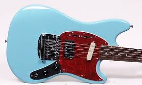 Kurt cobain liked mustangs a lot. Fender Kurt Cobain Mustang Sonic Blue Electric Guitar Nirvana Reverb