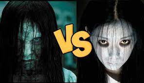 The Ring X The Grudge Sadako Vs Kayako 1 Trailer Poster The Grudge Vintage Horror Scary Movies