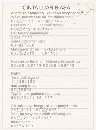 We did not find results for: Not Angka Kalimba Cinta Luar Biasa Andmesh Kamaleng Vevnews