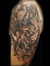 Dark Evil Fairy Moon Tattoo By Jackie Rabbit Evil Fairy Moon Tattoo Tattoos
