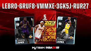 These codes are dropped by 2k and can be inputted into your myteam's locker codes to unlock new items. Nba 2k19 Locker Codes Chance At Lebron James Pink Diamond Locker Code More Nba 2kw Nba 2k22 News Nba 2k21 Locker Codes Nba 2k21 Mycareer Nba