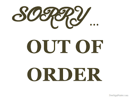 Printable Out Of Order Sign Out Of Order Sign Printable Signs Signs
