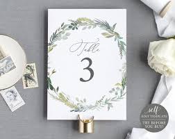 Table Number Template 100 Editable Instant Download Try Etsy Wedding Invitations Printable Templates Wedding Invitation Templates Number Templates