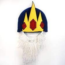 Amazon Com Adventure Time Ice King Crown Costume Beanie Hat Cap With Beard Clothing Ice King Adventure Time Clothes Beanie Hats