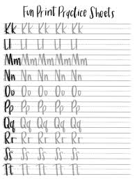 En los renglones siguientes, realizar un renglón completo de cada letra del alfabeto y de cada sílaba vista en el punto anterior. Fun Print Practice Sheets Lowercase Uppercase Full Alphabet Hand Lettered Digital Download Printable Plantillas De Letras Para Imprimir Letras Del Alfabeto Para Impresion Tipos De Letras Abecedario