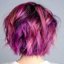 Beauty Fantasy Unicorn Purple Violet Red Cherry Pink Yellow Bright Hair Colour Color Coloured Colored Hair Styles Hair Color Pink Bright Hair Colors