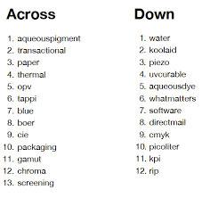 The answer is in your own computer. Inkjet Fun Crossword Puzzle Answer Key Inkjet Insight
