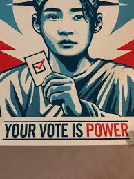 Thomas Wimberly Your Vote Is Power Election Shepard Fairey Liberty Signed  #ed