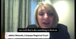 Jammie Wessels, region court president, participating in our panel  discussion