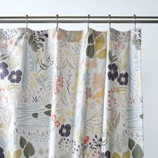 Woodland Meadow Shower Curtain Colorful Shower Curtain Designer Shower Curtains Shabby Chic Bathroom