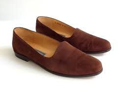 Vintage Cole Haan Brown Suede Shoes Women S Size 9 Slip Etsy Suede Shoes Women Brown Suede Loafers Suede Loafers Women