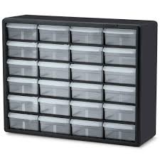 Akro Mils 24 Compartment Small Parts Organizer Cabinet 10124 The Home Depot In 2020 Plastic Storage Cabinets Small Parts Organizer Small Parts Storage